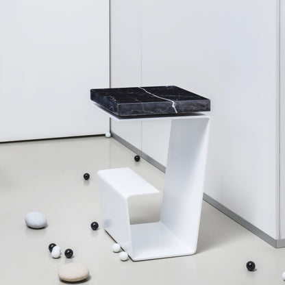 THE LINE MARBLE SIDE TABLE