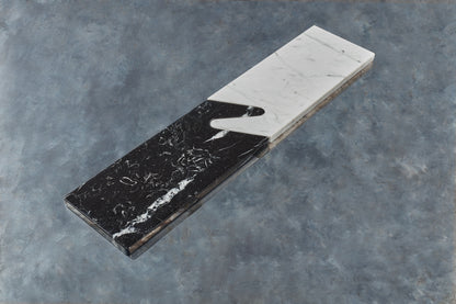 THE CONNECT SERVING BOARDS - BLACK & WHITE MARBLE