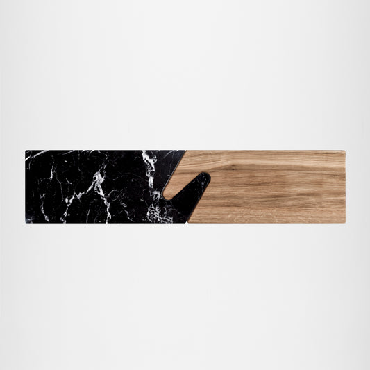 THE CONNECT SERVING BOARDS - BLACK MARBLE & OAK
